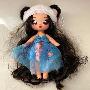 Na! Na! Na! Surprise Fashion Doll Cherry Blossom Dress and Panda Hat 7.5” tall